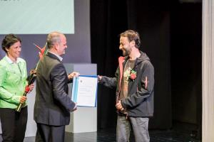 Občinski praznik 2019_Gorazd Kutin v imenu Sama Kutina, priznanje